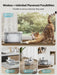 Battery-Powered Stainless Steel Cat Water Fountain with Multi-Stage Filtration and Dual Water Modes