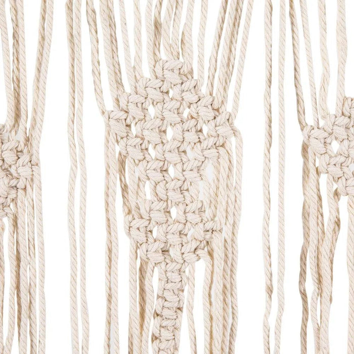 Set of 2 handwoven rustic bohemian curtains for room dividers