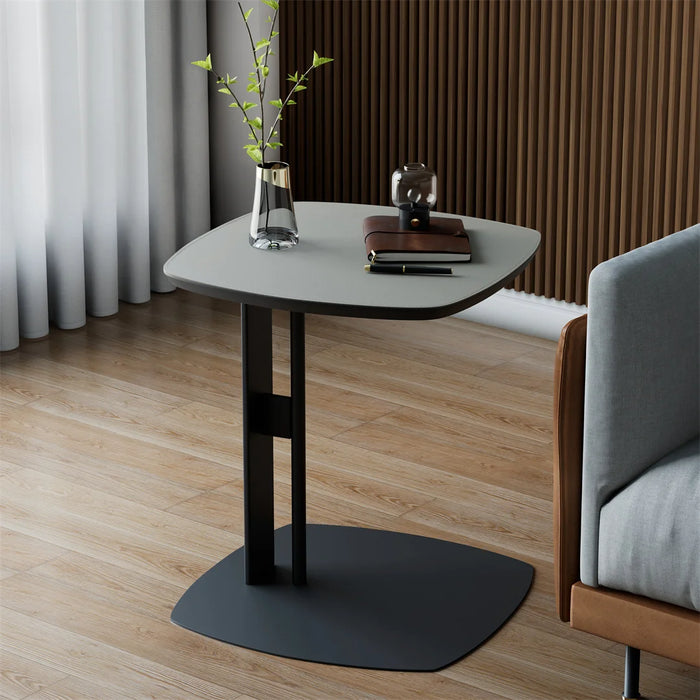 Sleek and Functional Square Table with Storage Space