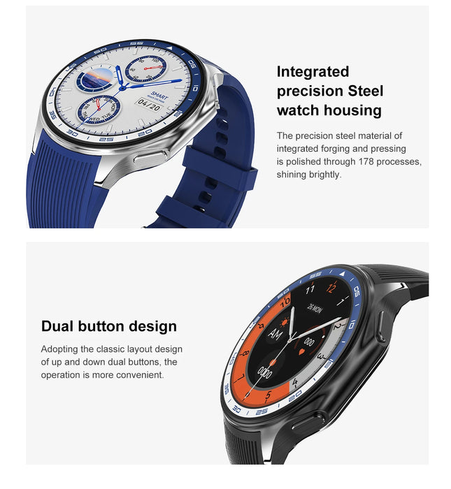 Smartwatch 2025 | 4GB, Bluetooth Calling, MP3/MP4, Fitness Tracker, Waterproof - Leather Brown