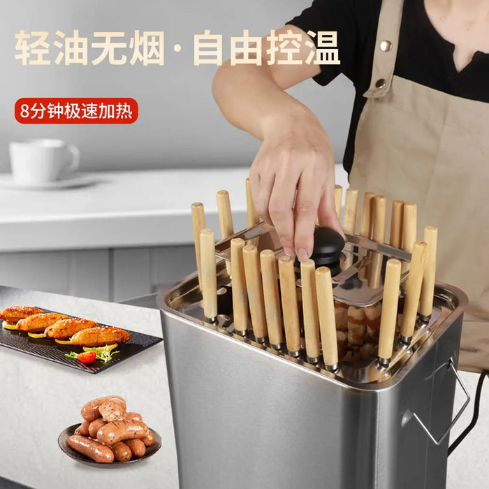 Stainless Steel 800W A1 Household BBQ Grill Skewer Machine
