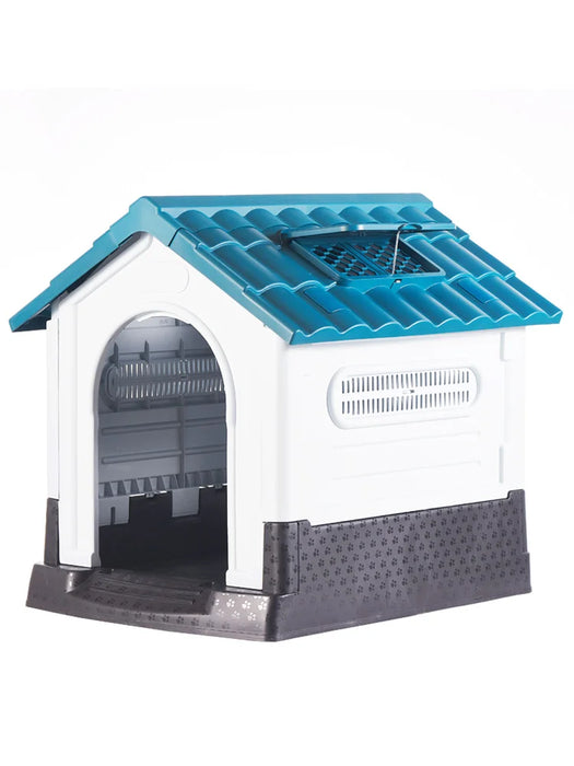 Small Outdoor Dog House, Rainproof, Gray, No Door Design
