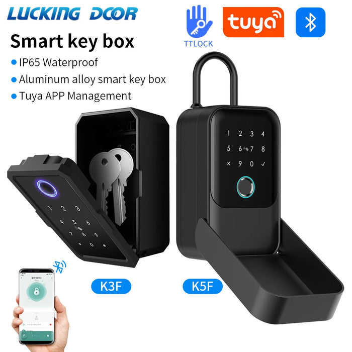 Smart Outdoor Key Safe with Fingerprint & App Control