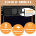 Weather-resistant automatic chicken coop door with IPX3 waterproof rating to withstand rain