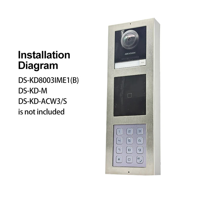 Outdoor Flush Mount Keypad with IP65 Rating & IK7 Protection
