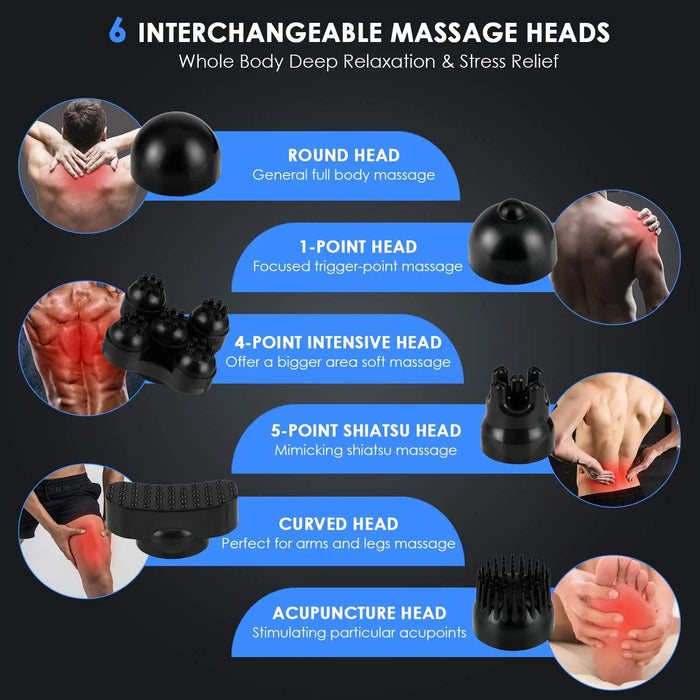 Easy-to-use handheld design, perfect for self-administered massages at home or on the go