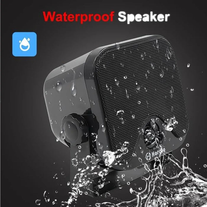 Compact IP66 Outdoor Box Speakers with PEI Dome Tweeter