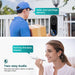 Weatherproof WiFi doorbell camera with IP65 waterproof rating and 7000mAh battery