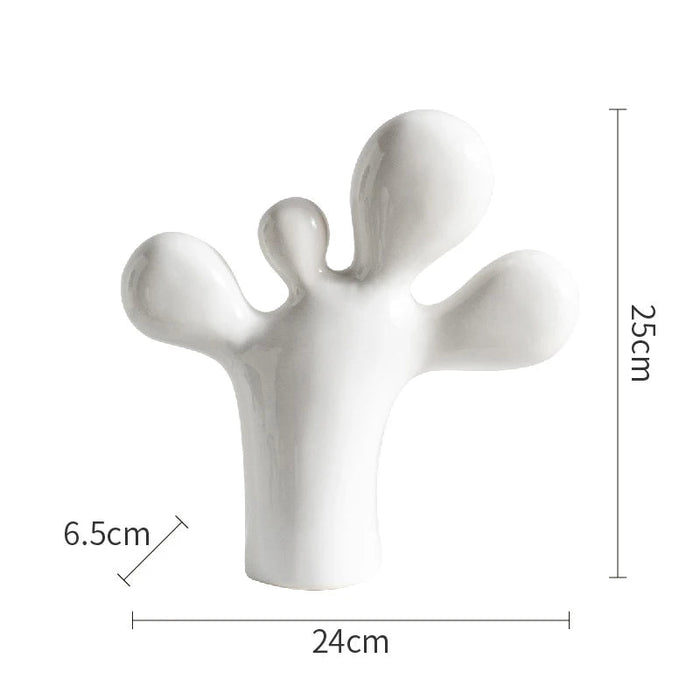 Abstract Figures Foot Shape Resin Table Decoration Style