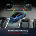 Large touchscreen display for wider view and precise parking assistance