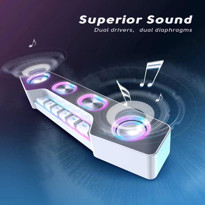 RGB Soundbar for Gaming, Music, and Streaming Devices