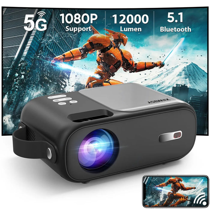 Mini Android Projector with Bluetooth and 12000 Lumens