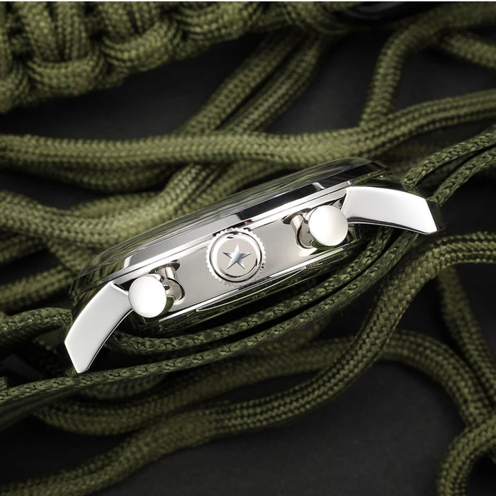 Luminous Hands and Dial Vintage-Inspired Pilot Watch