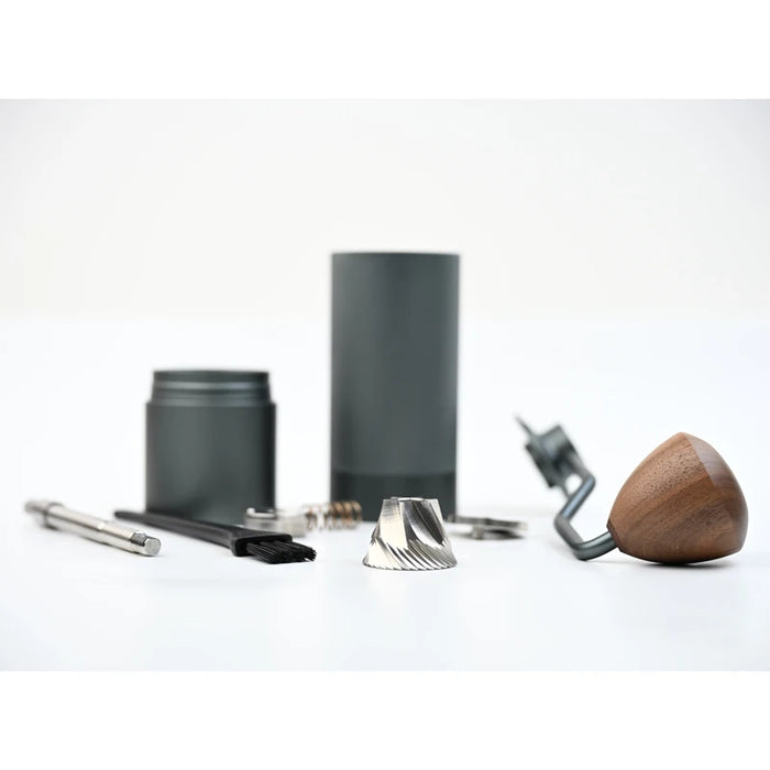 Portable Manual Coffee Grinder Durable Metal Body with Replaceable Precision Burr