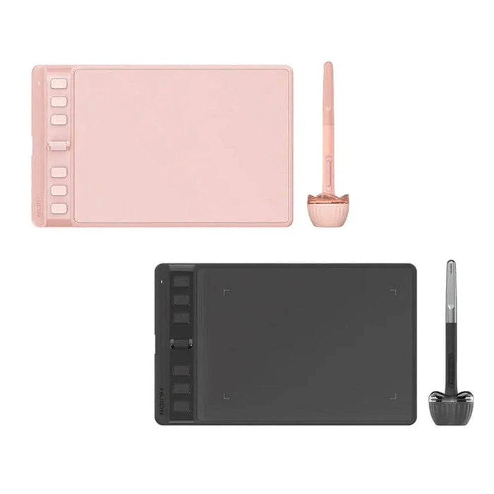 16 x 10 Cm Graphics Tablet with 6 Express Keys, Supports Android, Mac, Windows (H641P-Black) - FLUXA