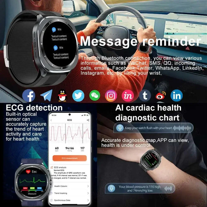 1.43" AMOLED Smart Watch with Call and BP Monitor