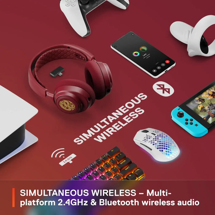 Wireless Gaming Headset with 360° Audio and 38h Battery