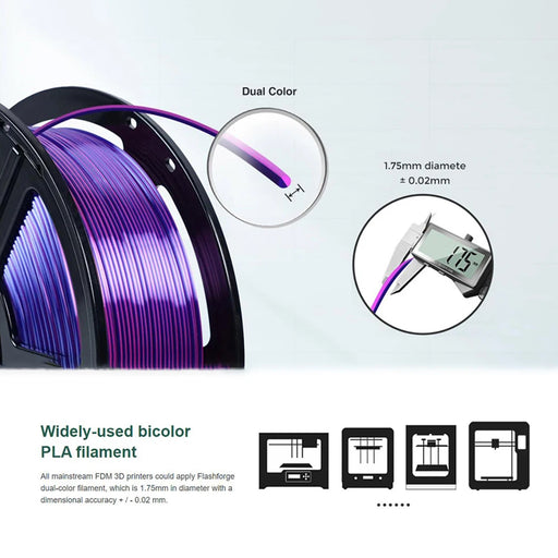 Silk-like finish providing glossy and smooth surface with no visible layer lines