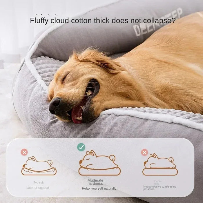 Dog Bed – Soft Winter Cushion Mat, Cozy Pet Bed for Small to Medium Dogs, Brown