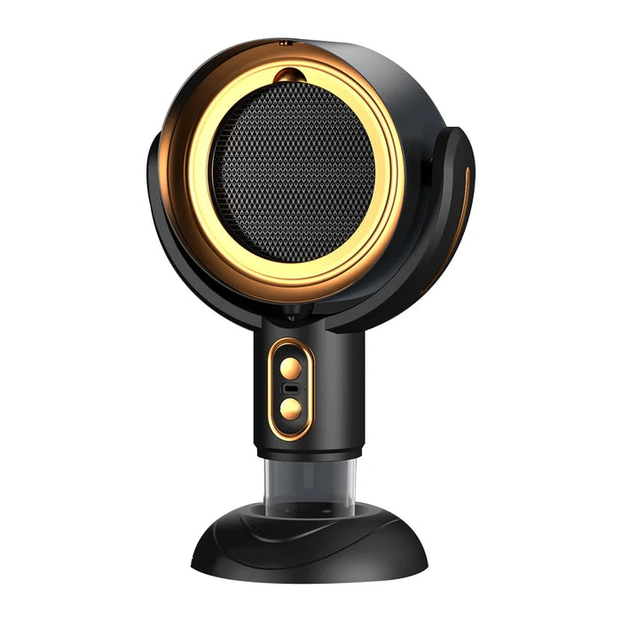 Discover a healthier environment at home with this elegant gold portable air purifier