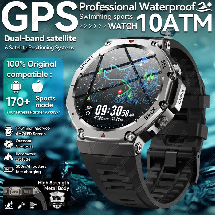 T-Rex 3 GPS Smartwatch with AMOLED & Waterproof Design