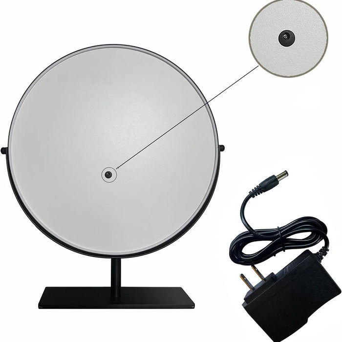 Gold metal frame LED vanity mirror with smart touch controls