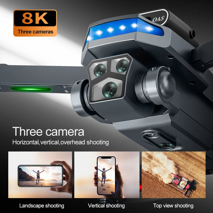 Professional 4K Quadcopter Drone for Kids with Obstacle Sensors