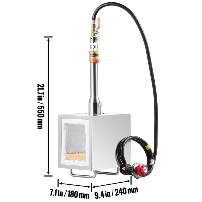 Versatile and efficient propane forge for hobbyists and professionals