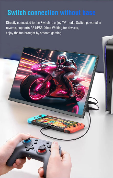 10.5-Inch Portable Monitor 1280P HDR Display for Laptop or Console