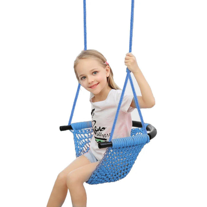Children’s Hanging Swing Chair, Rope Seat, 100kg Capacity