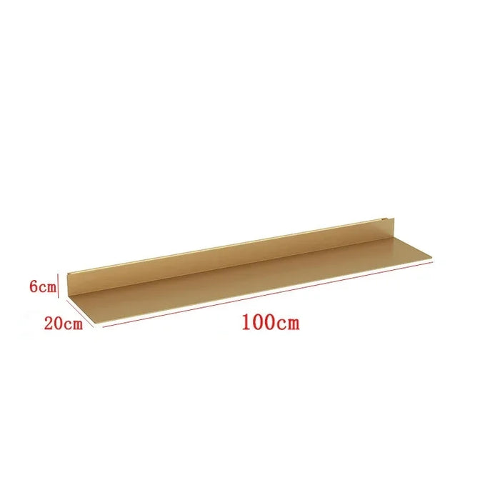 Iron Wall Shelf for Kitchen 100x20x6 Golden