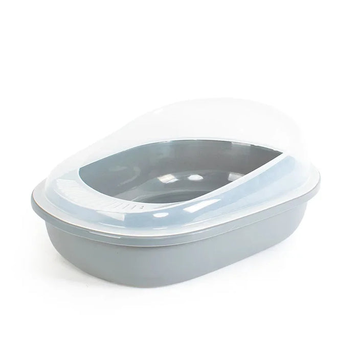 Large Cat Litter Box 50cm Plastic Tray for Easy Cleaning and Odour Control