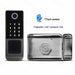 Smart Door Lock with fingerprint, Card, Key, Password, WiFi & Bluetooth Enabled, Remote Control, App Access, Keyless Digital Entry, Secure Electronic Lock System