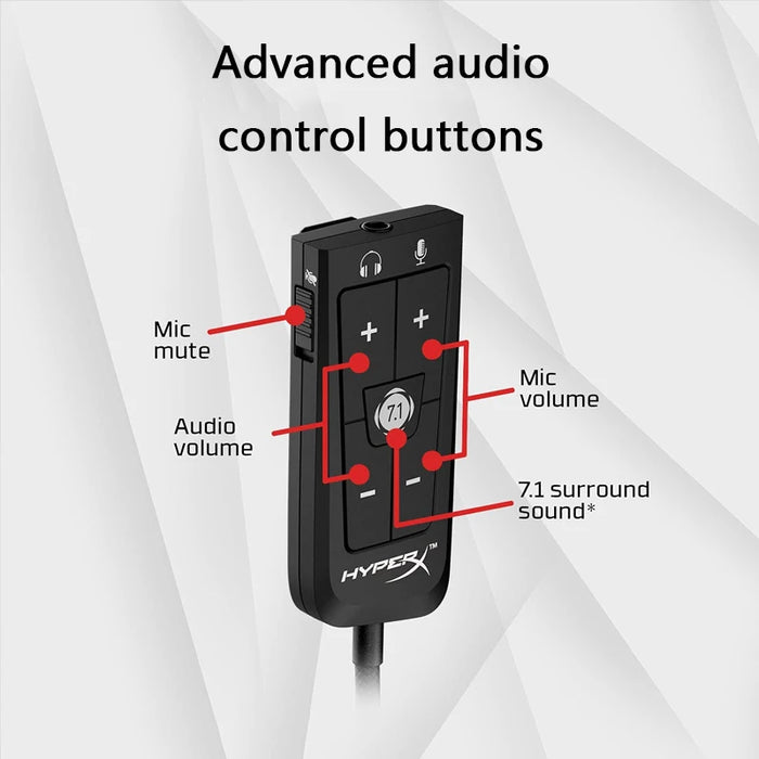 7.1 Surround Sound Wired Gaming Headset with Detachable Mic, Black