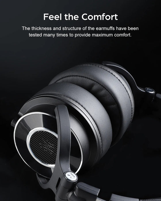 Studio Monitor DJ Headphones with Detachable Cables & Mic Blue