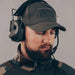 Tactical Noise Reduction Shooting Earmuffs with Helmet Adapter (Black set) with adjustable, padded headband and low-profile ear cups for a secure and comfortable fit