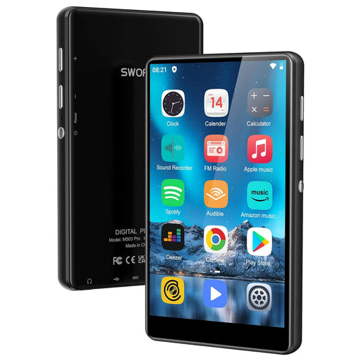 Android Bluetooth WiFi 80GB MP3 Player with 4-inch Touchscreen and Speakers