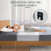 Grounded half bed sheet with silver antimicrobial conductive cord for earthing