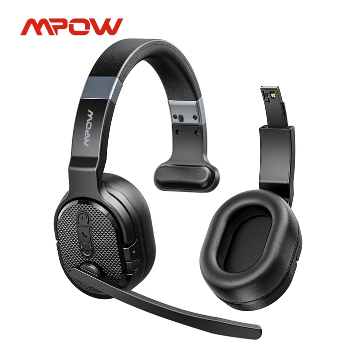 Bluetooth 5.3 Wireless Headphones with Noise Cancellation