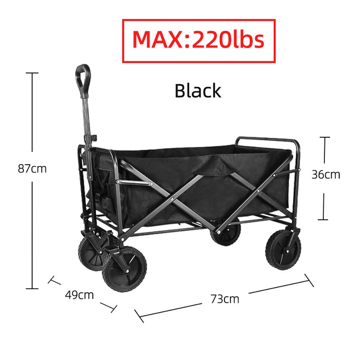 Collapsible Outdoor Trolley STC-black