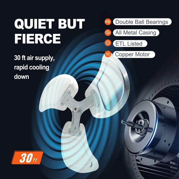 Waterproof Oscillating Fan for Indoor and Outdoor Use