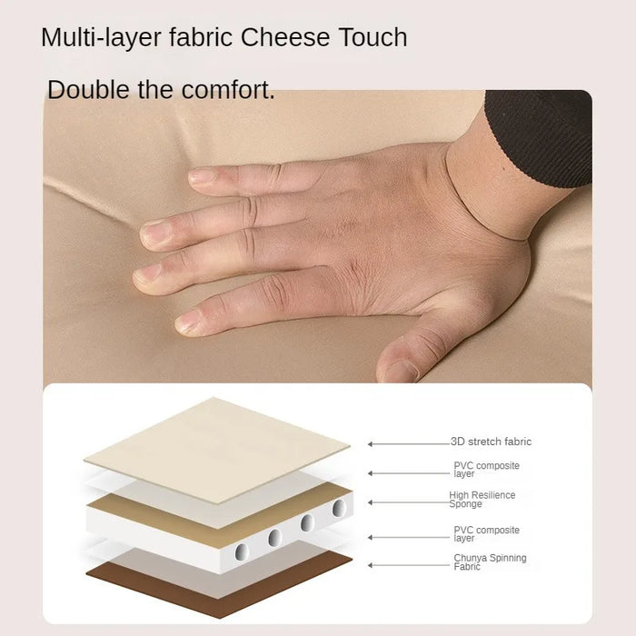 Portable Double Camping Mattress 10cm Thick Self-Inflating Outdoor Mat