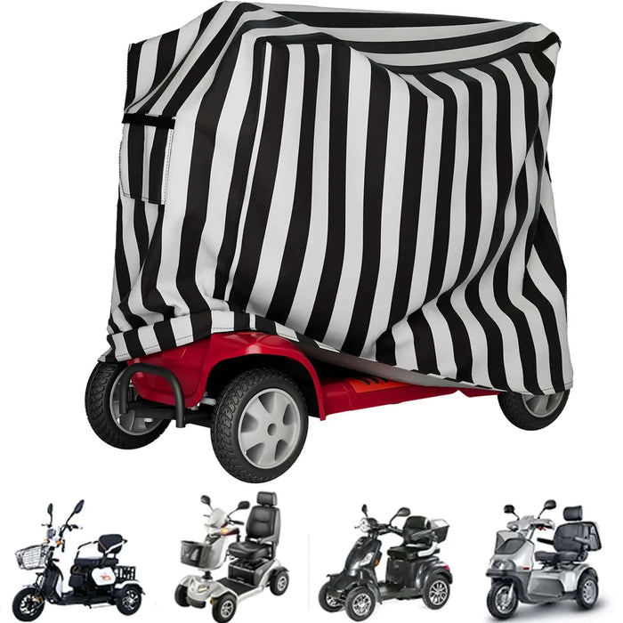 Waterproof and sun-protective 230cm black motorcycle cover for ultimate protection