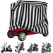 Waterproof and sun-protective 230cm black motorcycle cover for ultimate protection