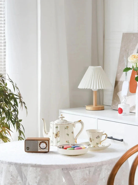 Portable Wooden Bluetooth Speaker with FM Radio and Stereo Subwoofer
