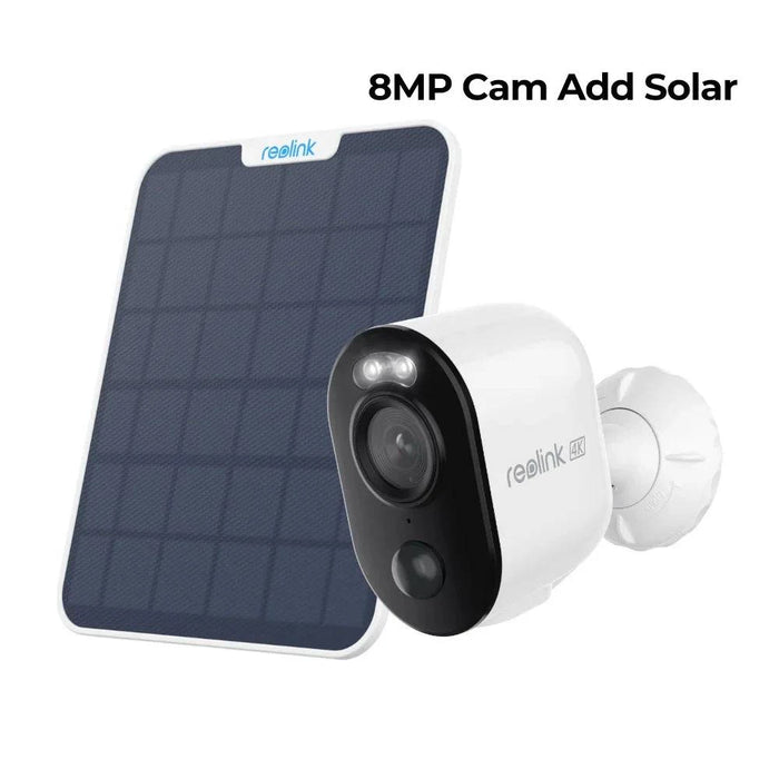High-performance solar-powered security camera with color night vision and secure local storage options