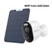 High-performance solar-powered security camera with color night vision and secure local storage options
