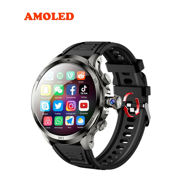 4G SIM Android Smartwatch with HD Camera & Extra Power Bank