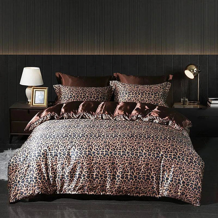 High-density solid color duvet cover, fitted sheet, and pillowcases