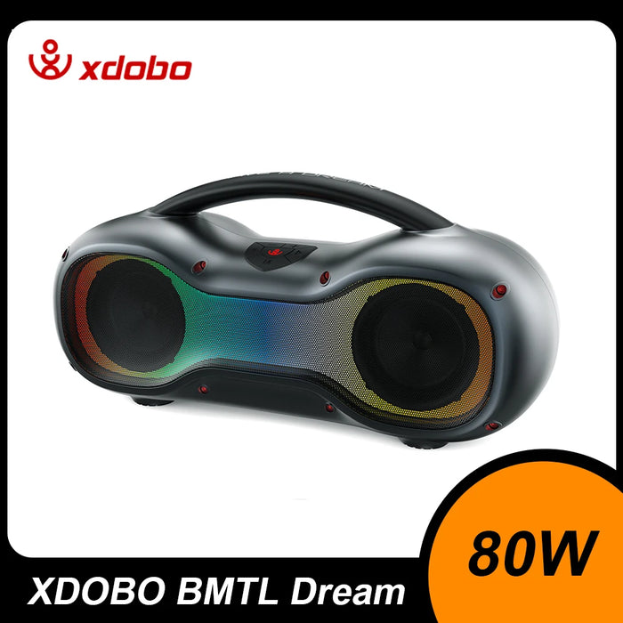 Waterproof Wireless Boombox 80W with RGB and Subwoofer